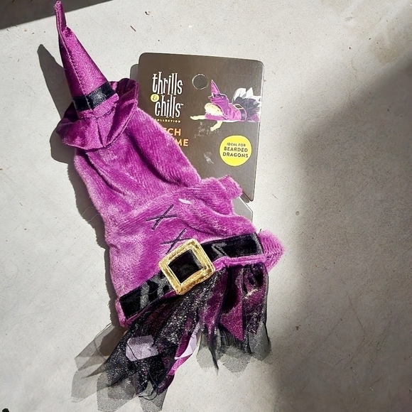 NWT Thrills & Chills Pet Reptile Witch Halloween Costume Bearded Dragon New - Picture 1 of 6